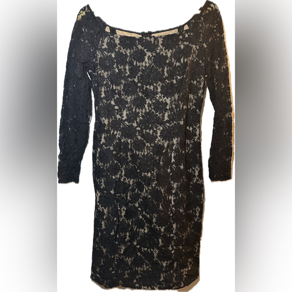 Carmen Marc Valvo Lace Midi Dress